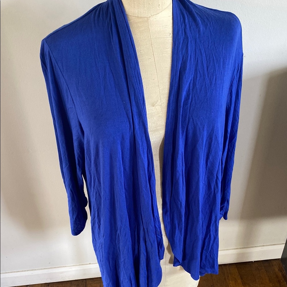 Apt. 9 Blue Open-Front Cardigan Sweater - Picture 2 of 6